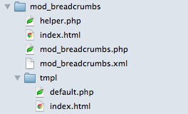 Folder structure of joomla breadcrumb module.